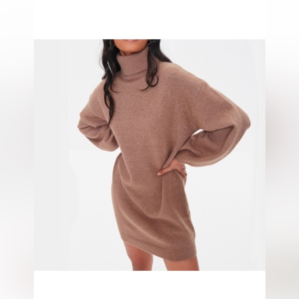 NWT Turtleneck Mini Sweater Dress